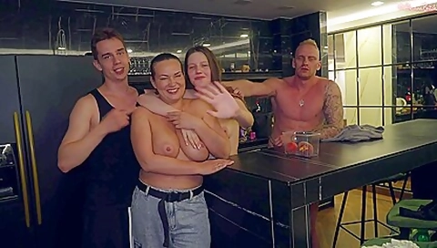 Backstage! Crazy Hardcore Fucking! The Girl Fucked The Milfs Mouth With Her Feet! Squirt! Spanking!