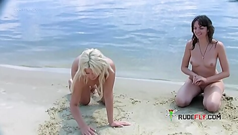 Gorgeous Young Nudist Caught By A