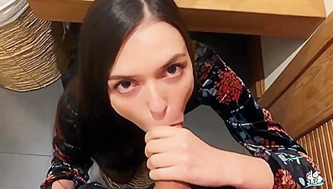 Amateur Brunette Natalissa Sucks Massive Dong In Pov