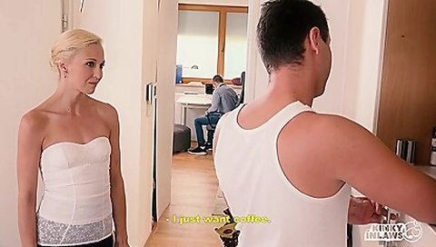 Stepson Checks His Step mothers Hot Body