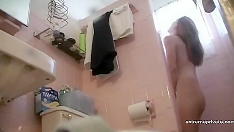 Spying Shower Orgasm Of My Stepsister